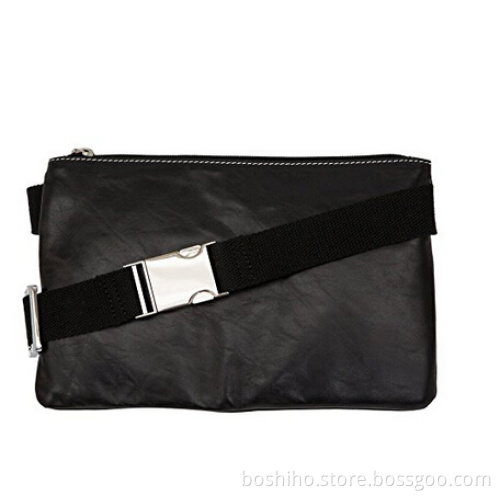 Boshiho luxurious full-grain leather durable and stylish hip bag